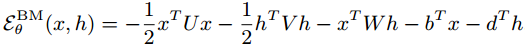 Boltzmann energy function